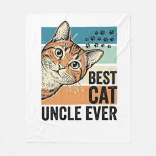Cobertor De Velo Melhor Tio de Gato de Sempre Design de Amante de G