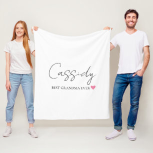 Cobertor De Velo Melhor Vovó de Monograma Cobertura Personalizada