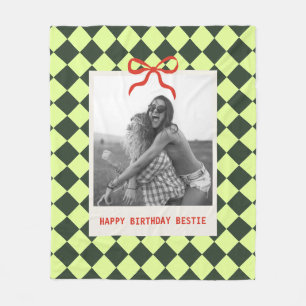 Cobertor De Velo Melhores Amigas BFF Aniversário Foto Personalizada