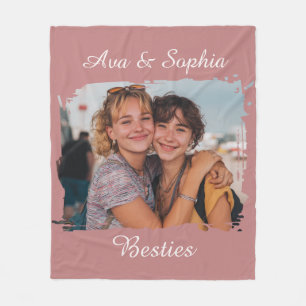 Cobertor De Velo Melhores Amigos Personalizados Elegantes Foto da