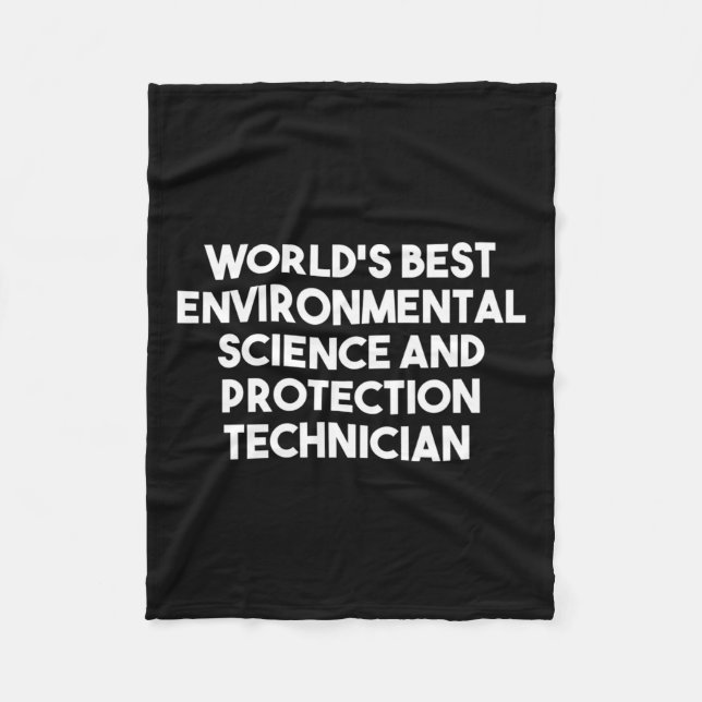 Cobertor De Velo Melhores Ciências E Proteção Ambiental Do Mundo (Frente)