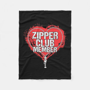 Cobertor De Velo Membro do Clube Zipper Engraçado Humor Funny