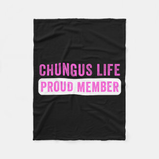 Cobertor De Velo Membro Orgulhoso da Vida de Chungus Humor Negro En