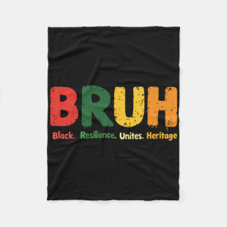 Cobertor De Velo Meme Bruh Celebre o Mês da História Negra Homens M