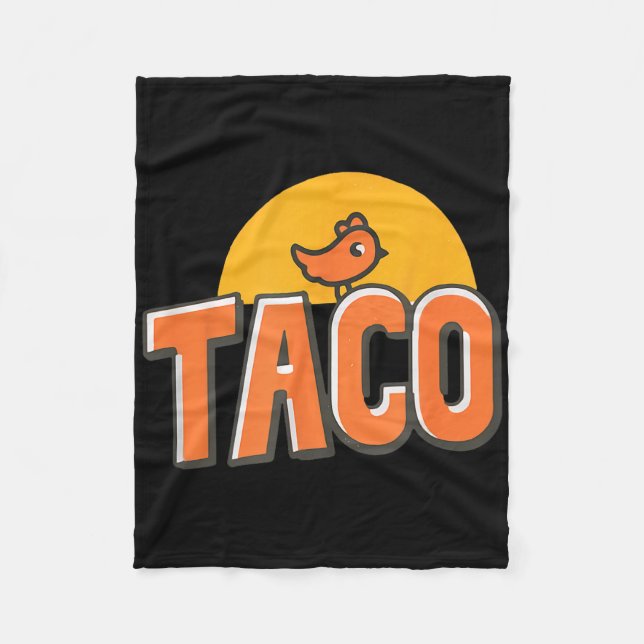 Cobertor De Velo Meme de Frango Engraçado Taco da Moda Trump Sempre (Frente)
