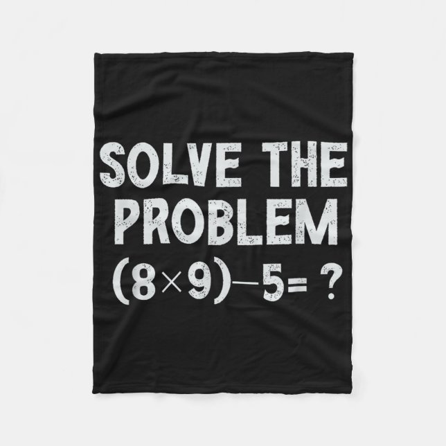 Cobertor De Velo Meme Divertido 67 Pemdas Professor de Matemática E (Frente)