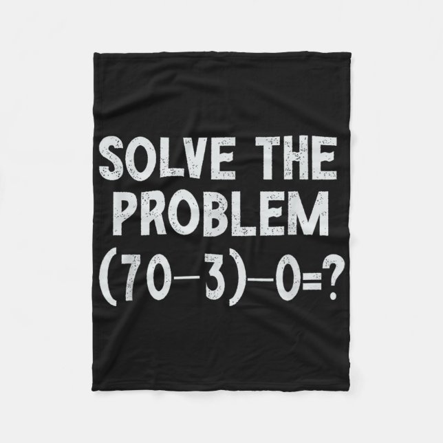 Cobertor De Velo Meme engraçado 67 Pemdas professor de matemática e (Frente)