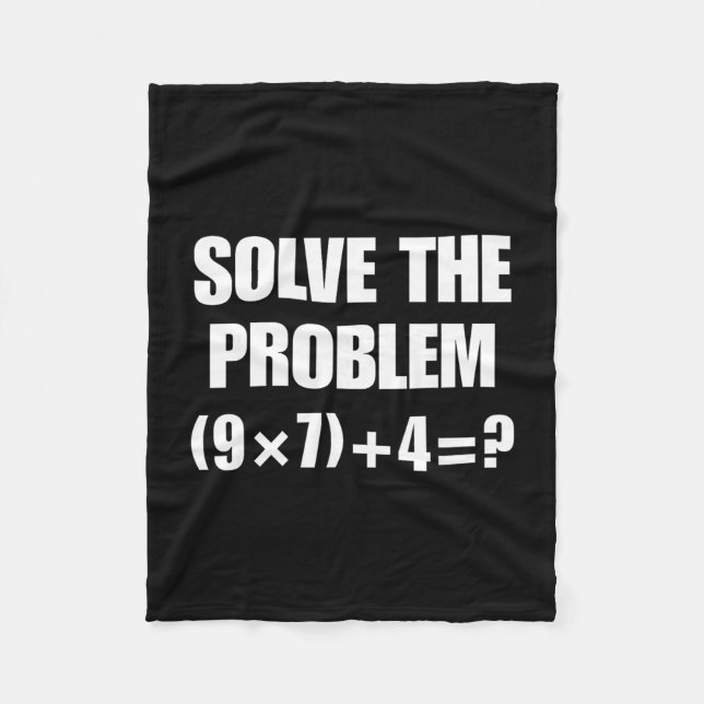 Cobertor De Velo Meme engraçado 67 Pemdas Professor de Matemática E (Frente)