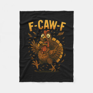 Cobertor De Velo Meme engraçado do Dia de Ação de Graças F-caw-f Pe