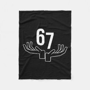 Cobertor De Velo Meme gesto com a mão 67 Six Seven