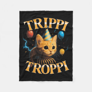 Cobertor De Velo Meme italiano surrealista de brainrot Trippi Tropp