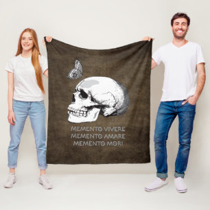COBERTOR DE VELO MEMENTO VIVERE • MEMENTO AMARE • MEMENTO MORI