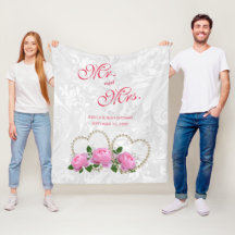 Memória do Dia do Casamento Pérolas Corações & Ros