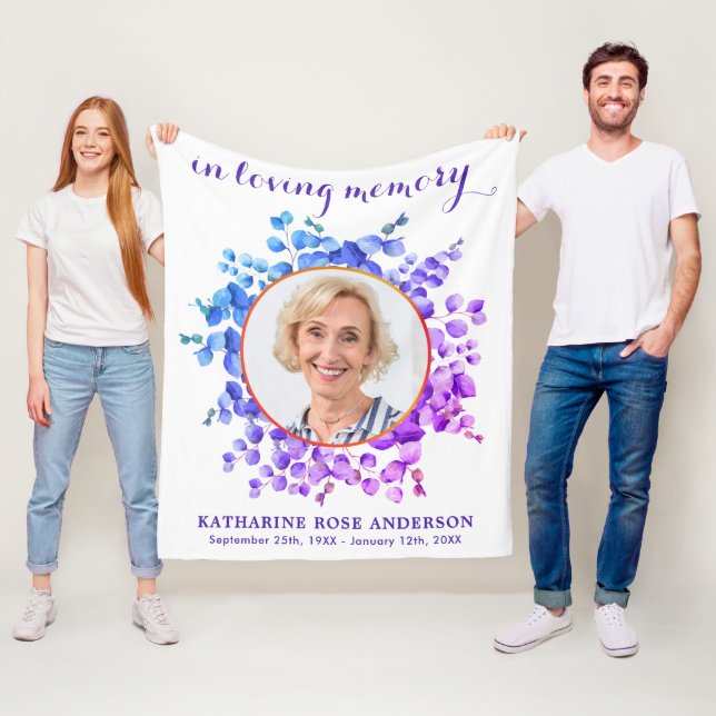 Cobertor De Velo Memória Roxa Eucalyptus Memorial (In Situ)