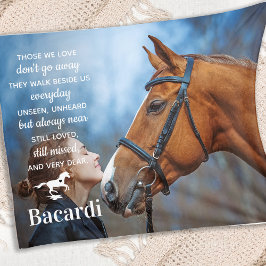 Cobertor De Velo Memorial de Cavalo de Pet Personalizado Foto Equin