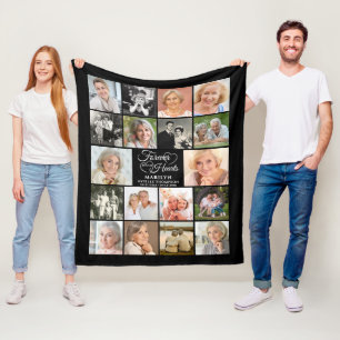 Cobertor De Velo Memorial Forever Em Nossos Corações 18 Colagem Fot