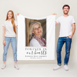 Cobertor De Velo Memorial Fotográfico para sempre em nossos coraçõe