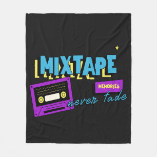 Cobertor De Velo Memórias de MixTape Nostalgia de Cassete Retrô