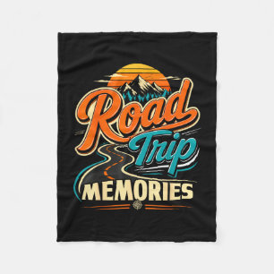 Cobertor De Velo Memórias de viagem de carro retrô vintage montanha