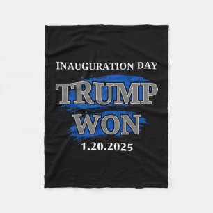 Cobertor De Velo Memórias do Dia da Inauguração do Presidente Trump