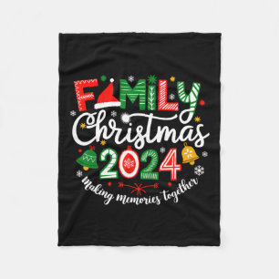 Cobertor De Velo Memórias do Fazer do Natal da Família 2024 Juntos