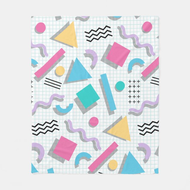 Cobertor De Velo Memphis Shapes (Frente)