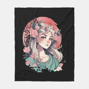 Cobertor De Velo Menina Anime Fofa