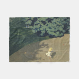 Cobertor De Velo Menina correndo atrás de uma bola vermelha (infânc