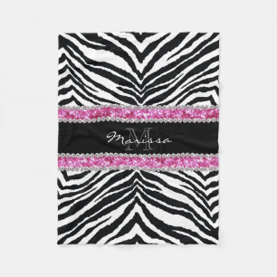 Cobertor De Velo Menina Monogrammed do cristal de rocha de Bling do