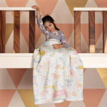 Menina rosa-rosada do zoológico de pastel bonito