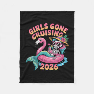 Cobertor De Velo Meninas Cruzeiros 2026 Sereia Flamingo Férias