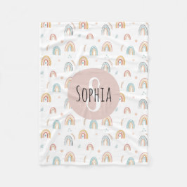 Cobertor De Velo Meninas Cute Boho Watercolor — Crianças De Padrões