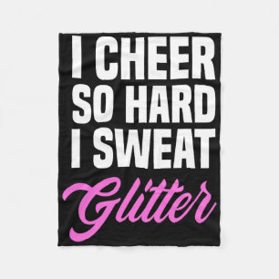 Cobertor De Velo Meninas Eu Alegro Tão Duro Que Eu Suor Glitter Eng