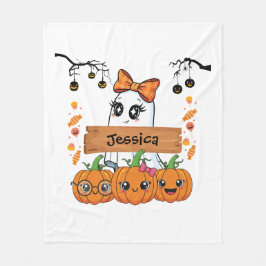 Cobertor De Velo Meninas Halloween Personalizado