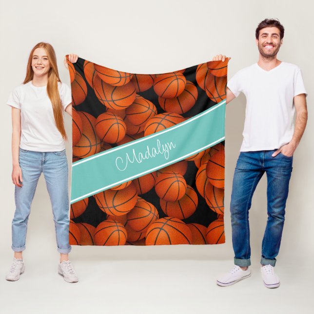 Cobertor De Velo meninas presentes esportivos nome de atleta person (In Situ)