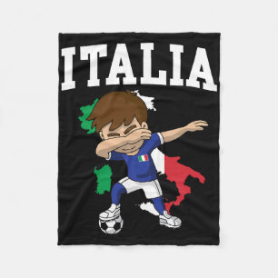 Cobertor De Velo Menino do Futebol Italiano Bandeira Itália Mapa Es