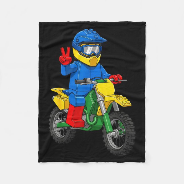Cobertor De Velo Meninos Construtores de Motocicletas Engraçadas Br (Frente)