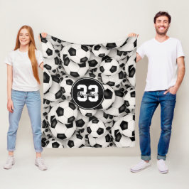 Cobertor De Velo meninos meninos sem fim padrão de bolas de futebol