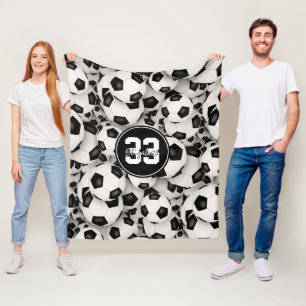 Cobertor De Velo meninos meninos sem fim padrão de bolas de futebol