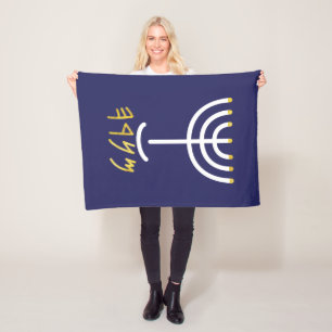 Cobertor De Velo Menorah Paleo Hebraico