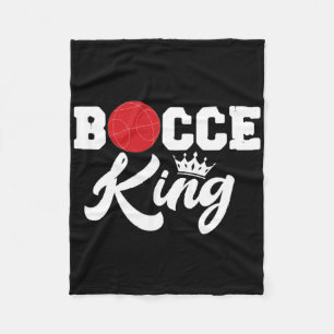 Cobertor De Velo Mens Bocce King Bocci Player - Lewn Ball Gam