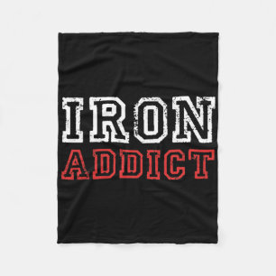 Cobertor De Velo Mens Ferro Viciado em Gym Workout Malhação Bodybui