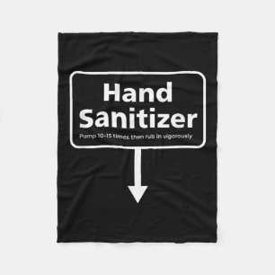 Cobertor De Velo Mens Hand Sanitizer - Feliz Natal De Humor Adulto