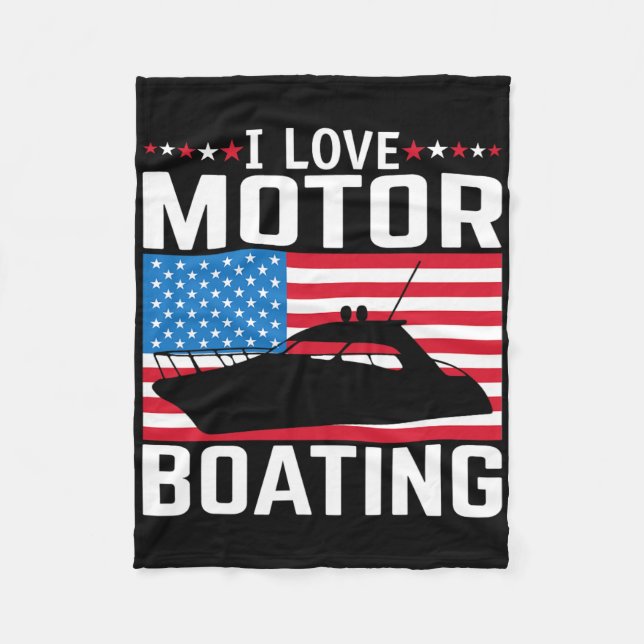 Cobertor De Velo Mens I Love Motor Barco Teto Nitro B (Frente)