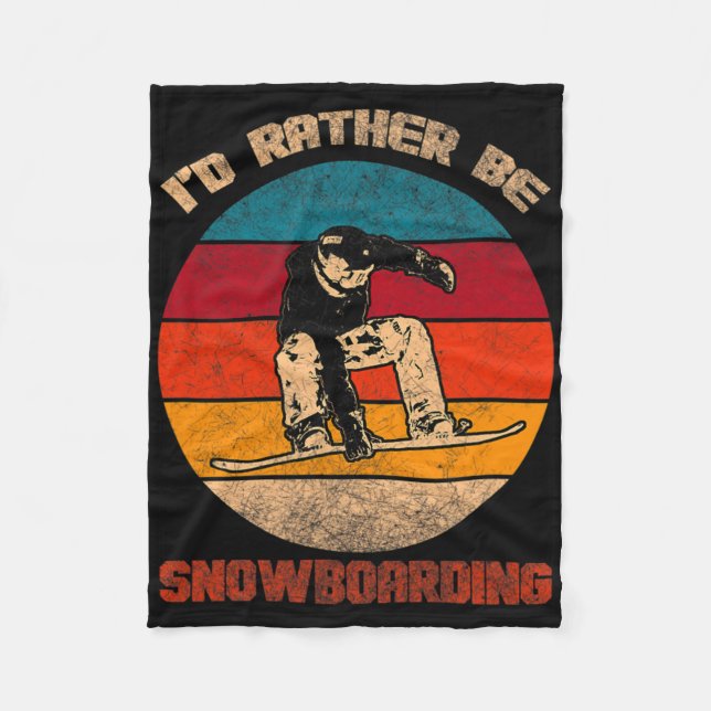 Cobertor De Velo Mens I'Preferencialmente Snowboard Jumping (Frente)