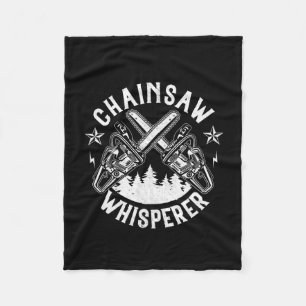 Cobertor De Velo Mens Lumberjack Gift Chainsaw Whisperer Logger