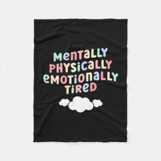 Cobertor De Velo Mens mentally physically emotionally tired mental