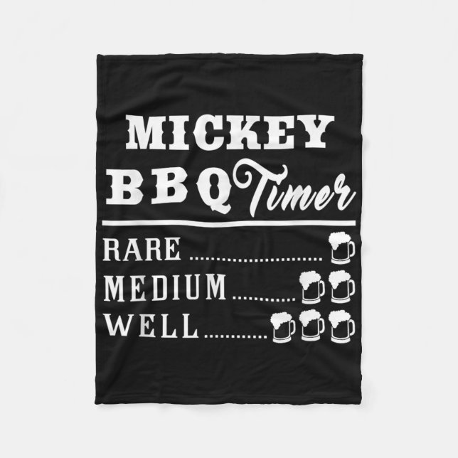 Cobertor De Velo Mens Mickey Timer Beer Bebendo Funny Grieling (Frente)