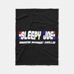 Cobertor De Velo Mens Sleepy Joe Basement Dweller Pro Trump Anti Bi
