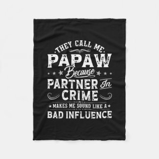 Cobertor De Velo Mens They Call Me Papaw Grandpa Papa Father's Day